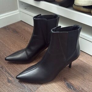 New zara black booties